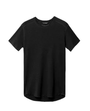 1x1 Slub Short Sleeve Crewneck Black