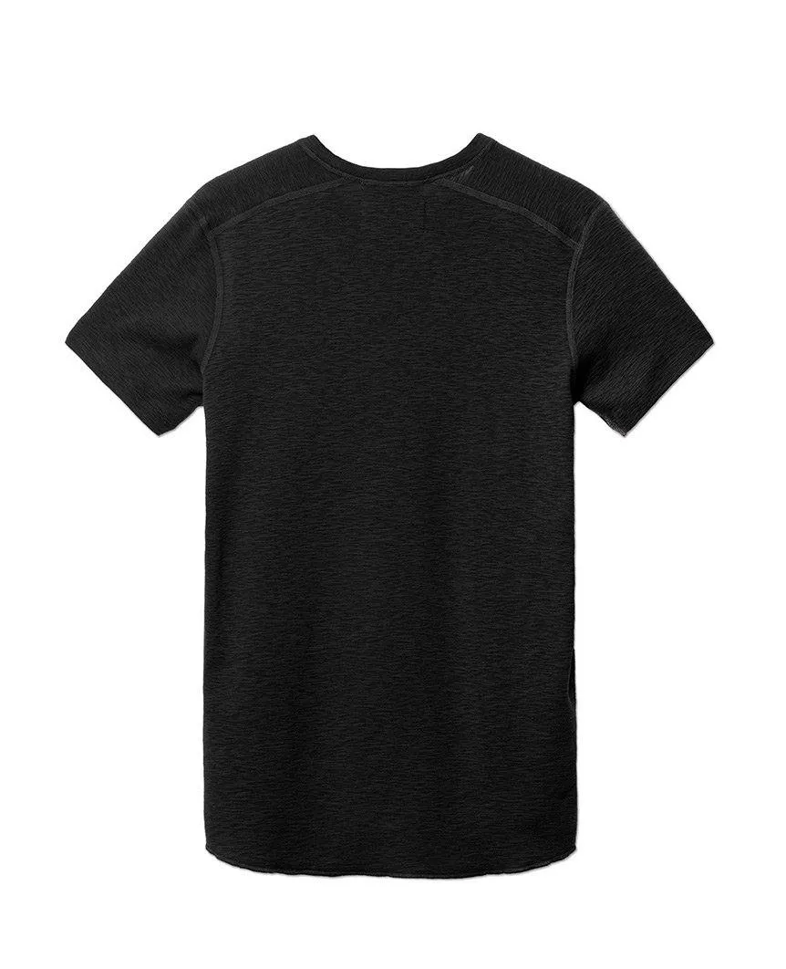 1x1 Slub Short Sleeve Crewneck Black
