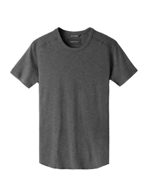 1x1 Slub Short Sleeve Crewneck Heather Charcoal