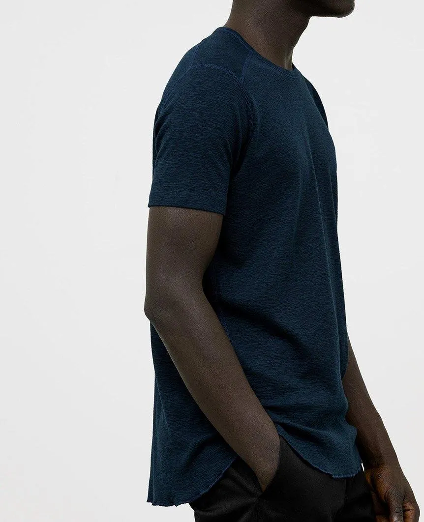 1x1 Slub Short Sleeve Crewneck Navy