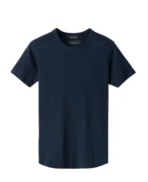 1x1 Slub Short Sleeve Crewneck Navy