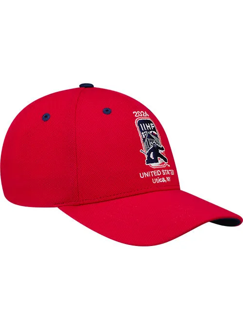 2024 IIHF Women's World Championship Structured Hat - Red