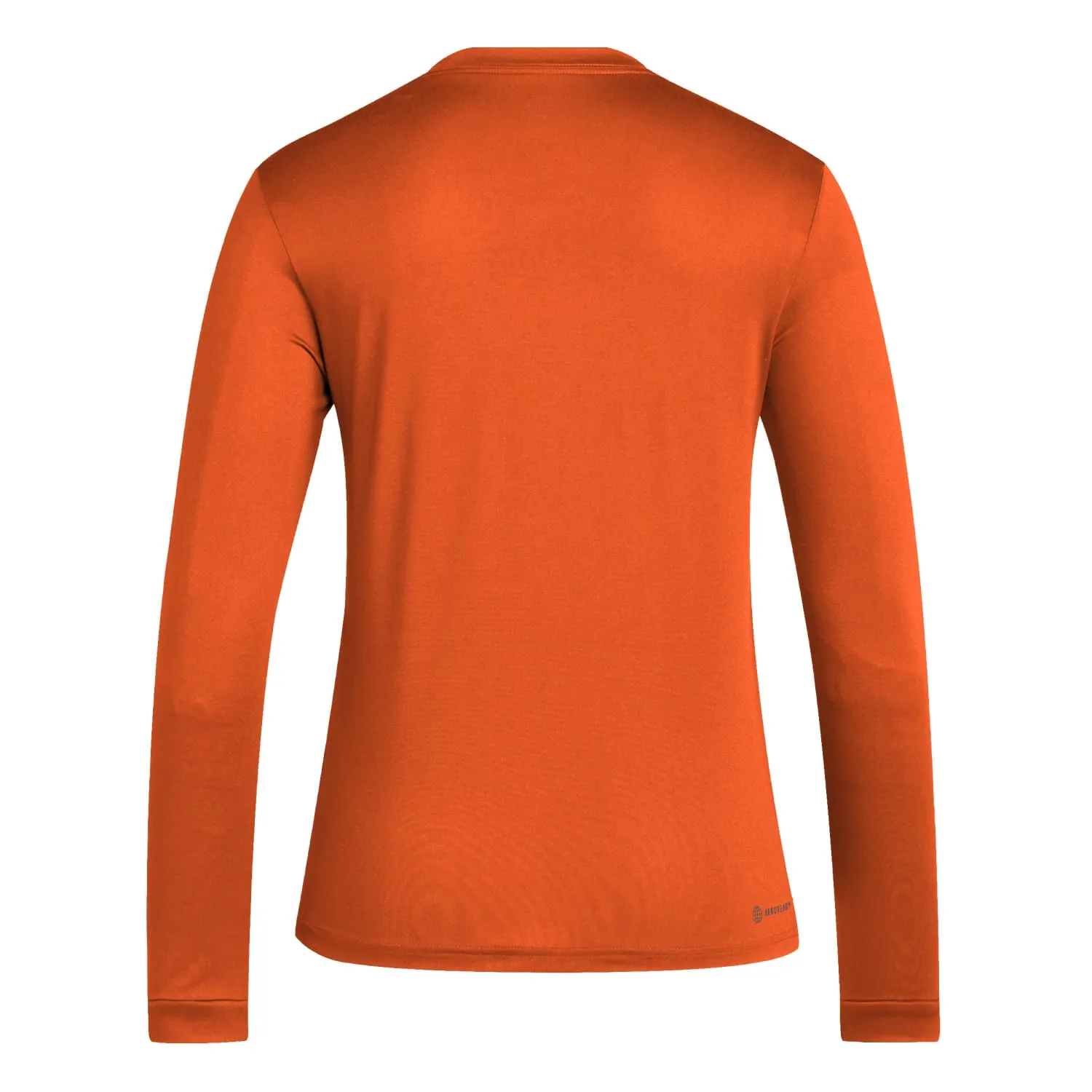 adidas Miami Hurricanes Women's Orange AREOREADY Miami Canes Basketball Long Sleeve Pregame T-Shirt