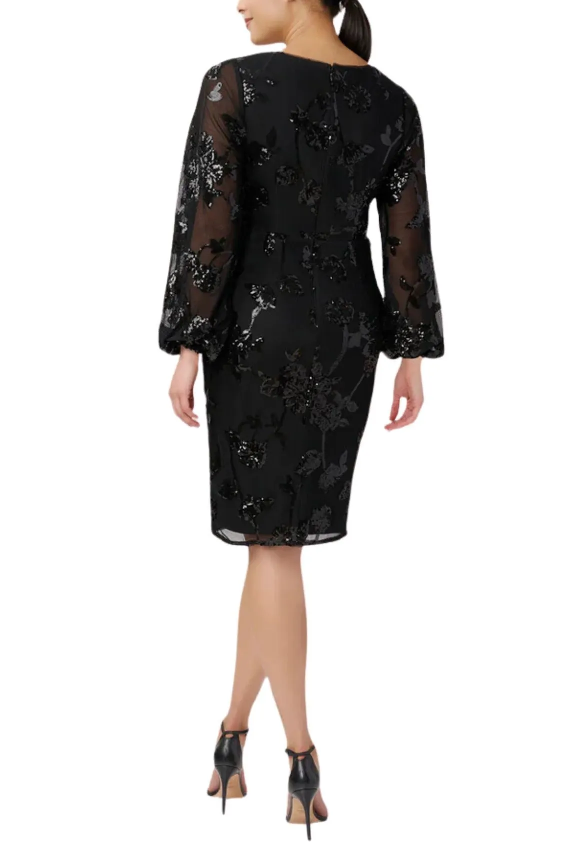 Adrianna Papell Style No: AP1E210109  Women's Sequined Sheath Dress