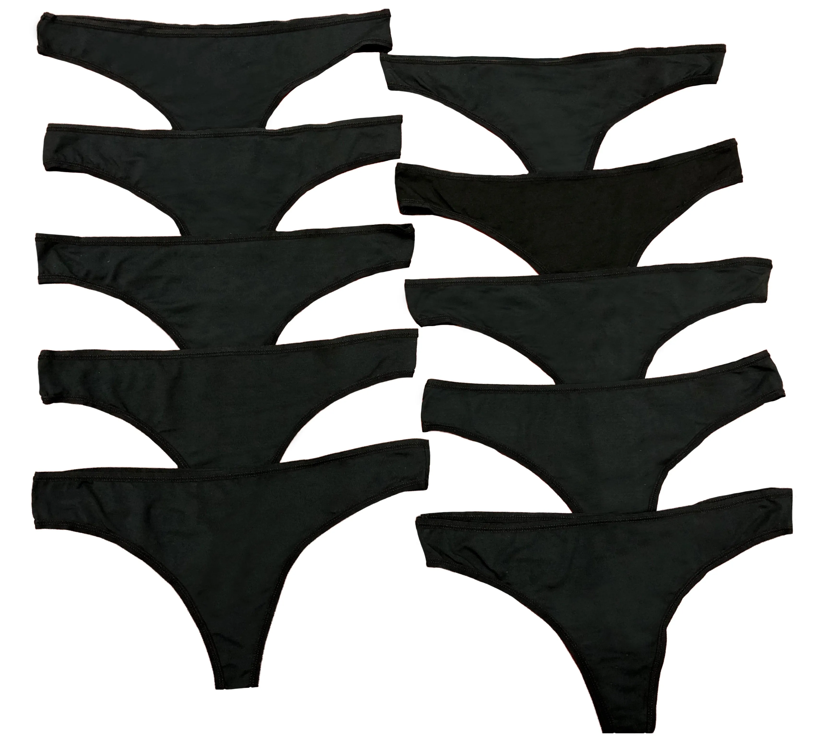 Alessandra B Women's Bamboo Thong - 5 Pack