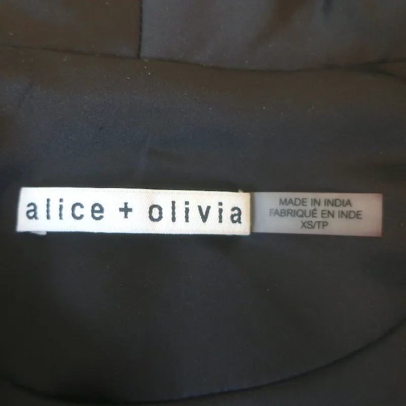 Alice   Olivia Jace Sequined Blazer Gold Size Extra Small Open-Front Jacket