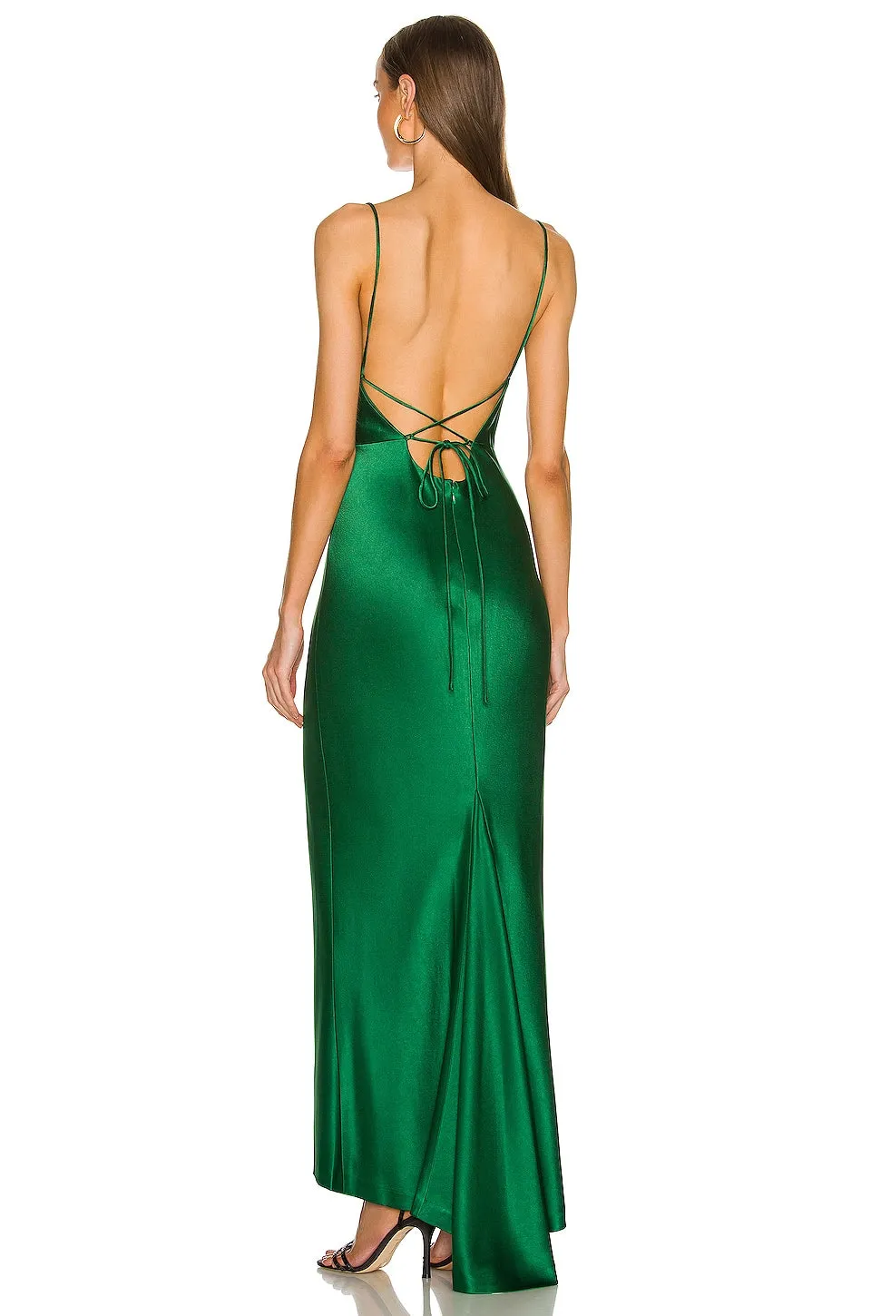 Alice   Olivia Montana Maxi Gown Maxi Dress in Deep Emerald