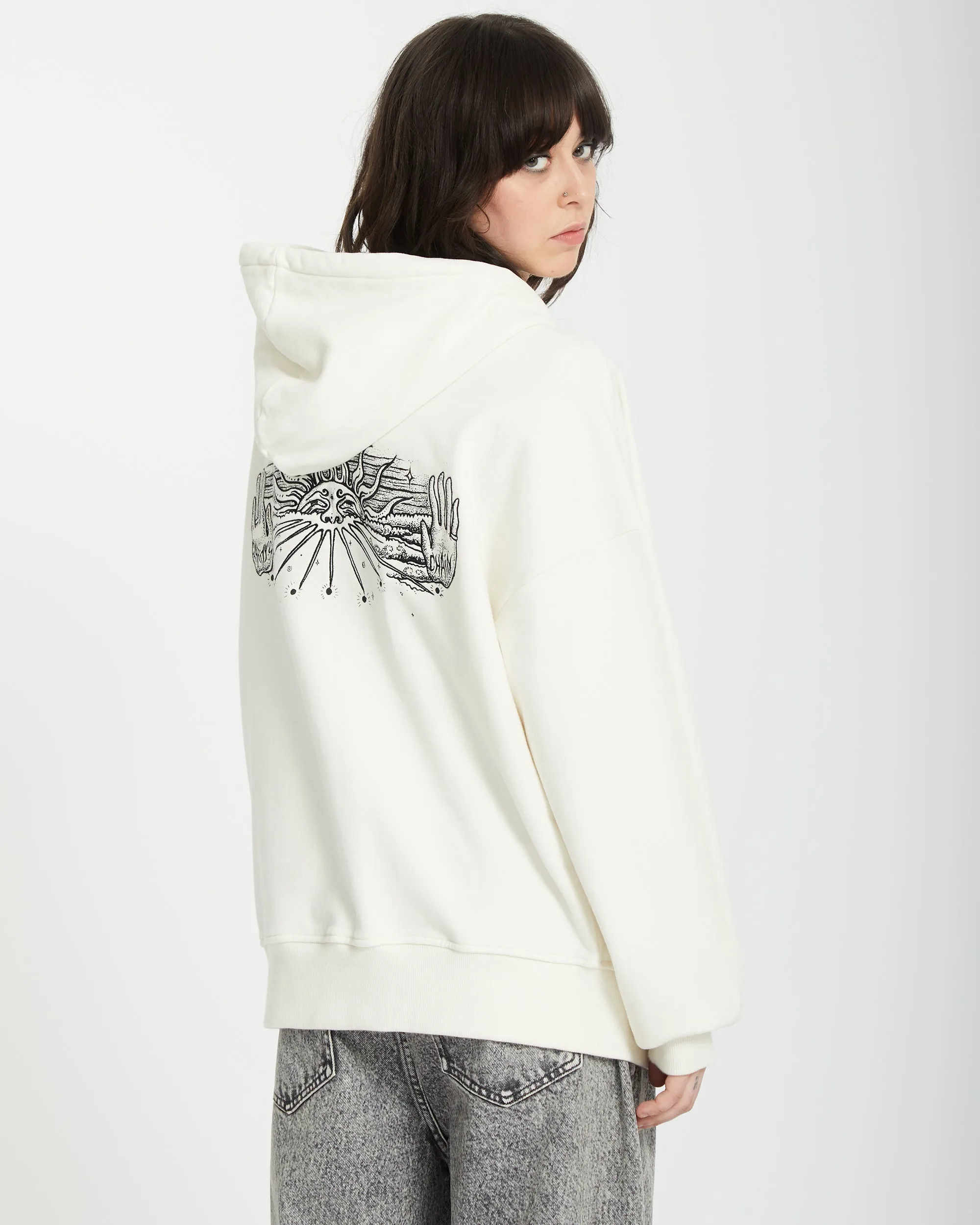 Alix Zip-up Hoodie - STAR WHITE