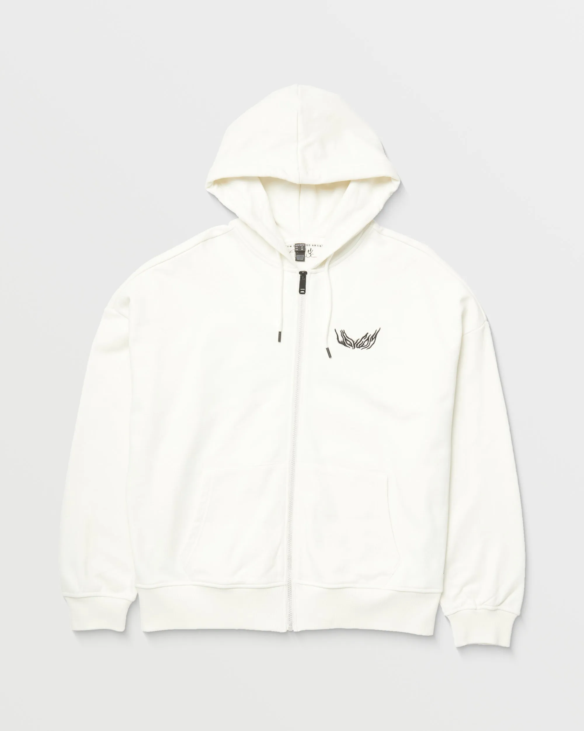 Alix Zip-up Hoodie - STAR WHITE