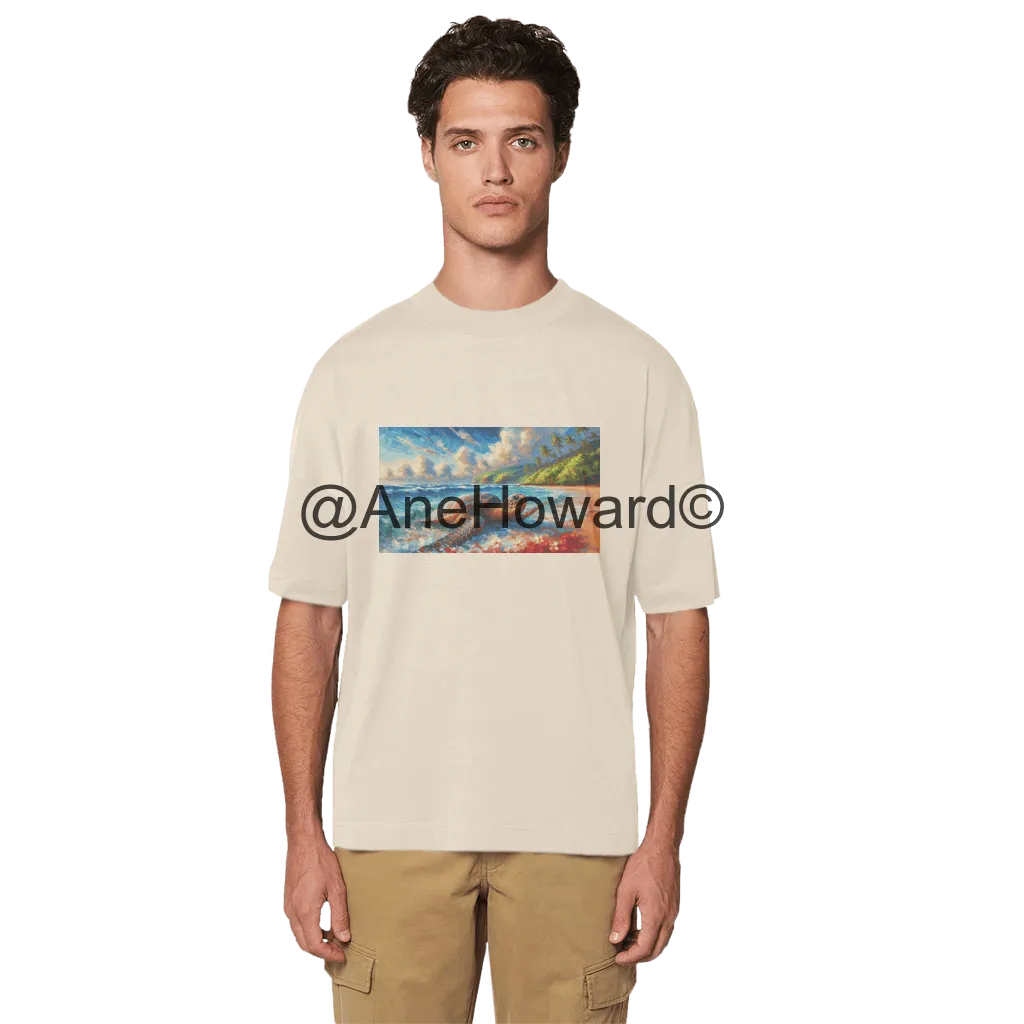Aloha Sea Turtle Sea Turtle Organic Cotton Oversized T-Shirt