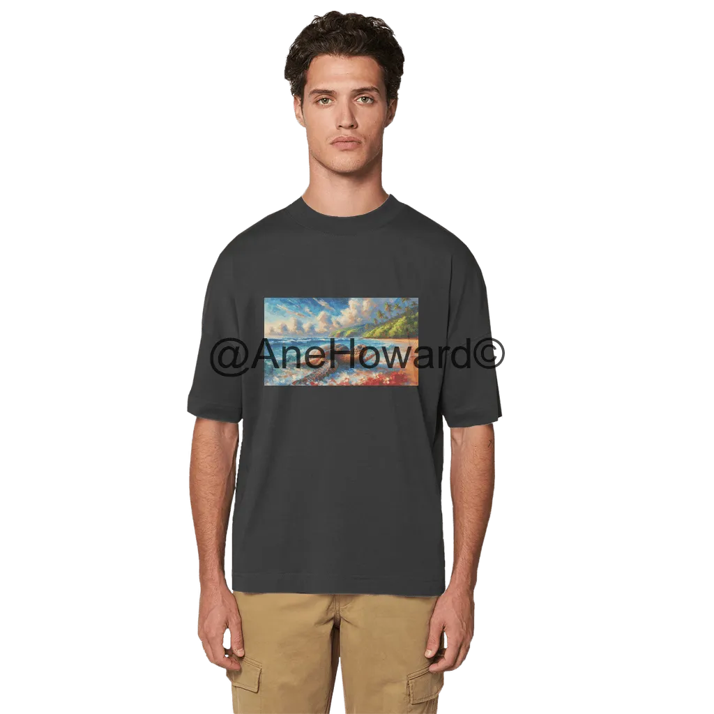 Aloha Sea Turtle Sea Turtle Organic Cotton Oversized T-Shirt
