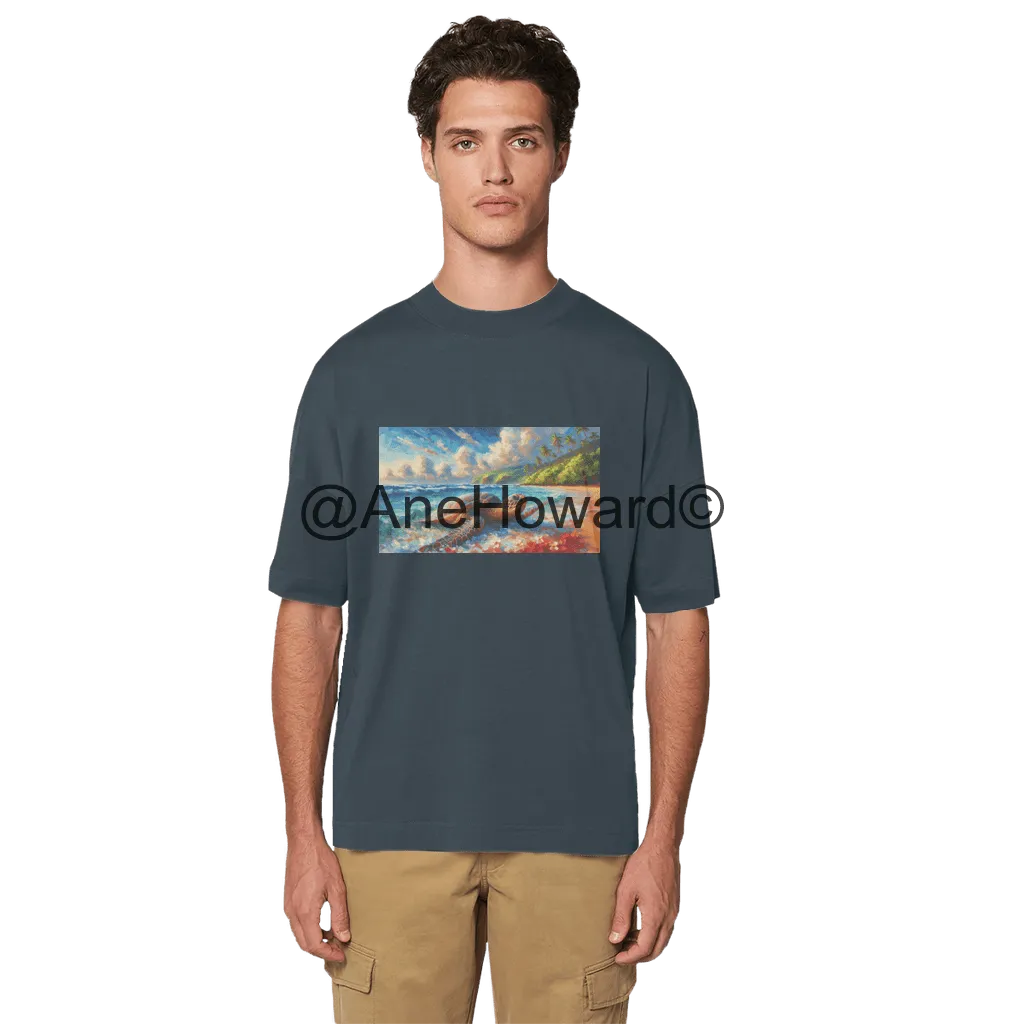Aloha Sea Turtle Sea Turtle Organic Cotton Oversized T-Shirt