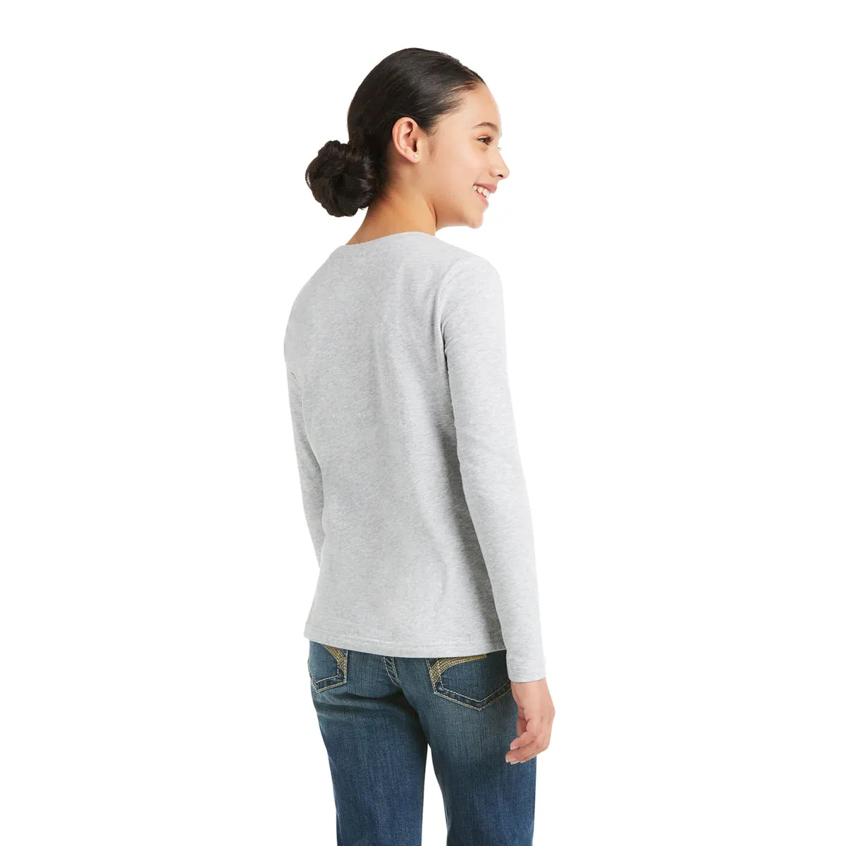 Ariat Girls My Unicorn LS T-Shirt Heather Grey