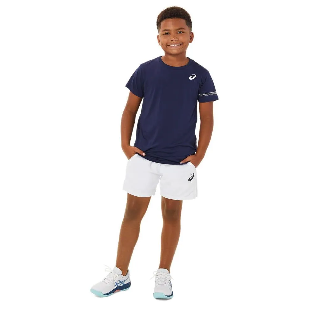 Asics Boys' Tennis Short Sleeved Top (Peacoat)