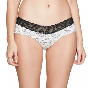 Auden Women's Cotton Hipster With Lace Waistband Panties