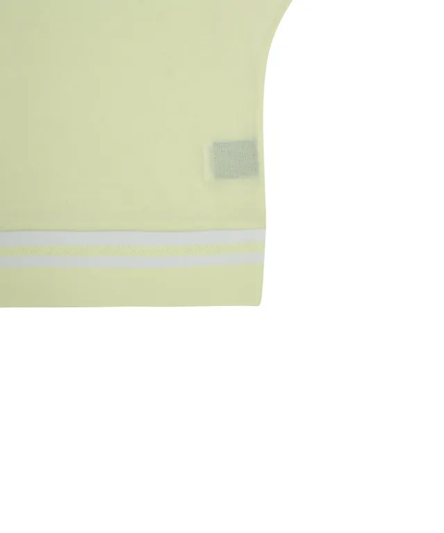 AVEN Women's Raglan Relaxed Fit Polo Shirt - Yellow