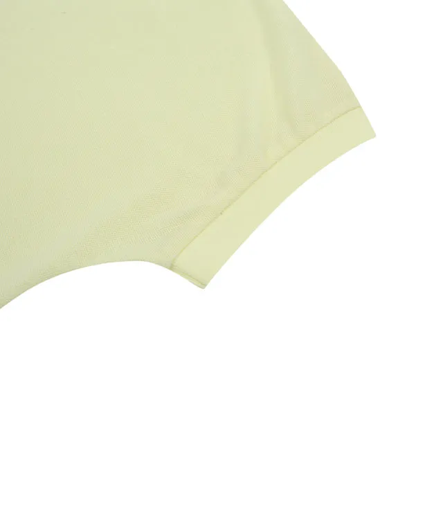 AVEN Women's Raglan Relaxed Fit Polo Shirt - Yellow