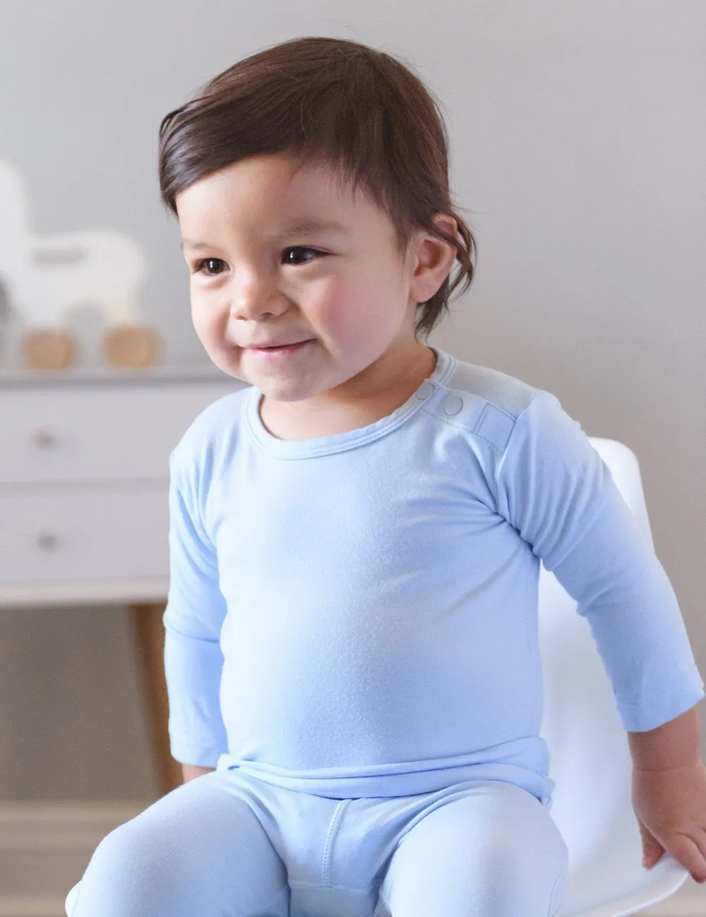 Baby Long Sleeve Top - Chalk