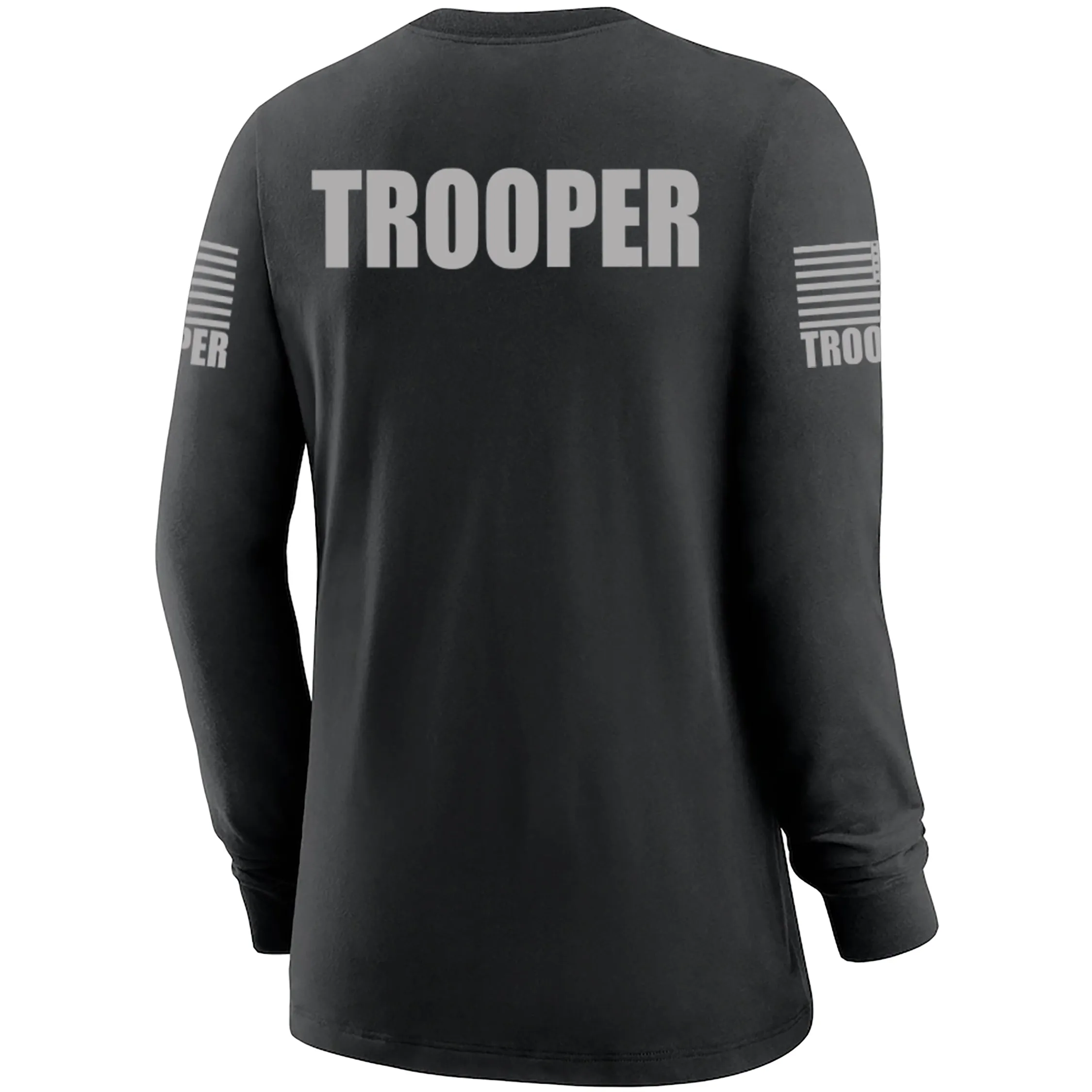 Black Trooper Women's Shirt - Long Sleeve (Gray)