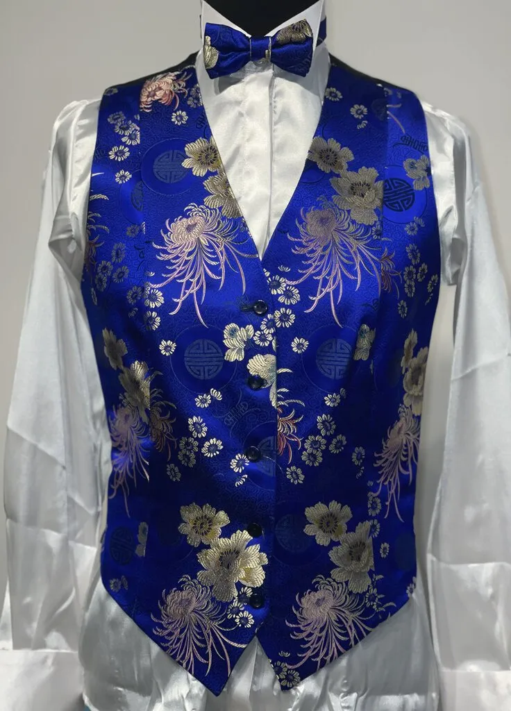 Blue formal floral set