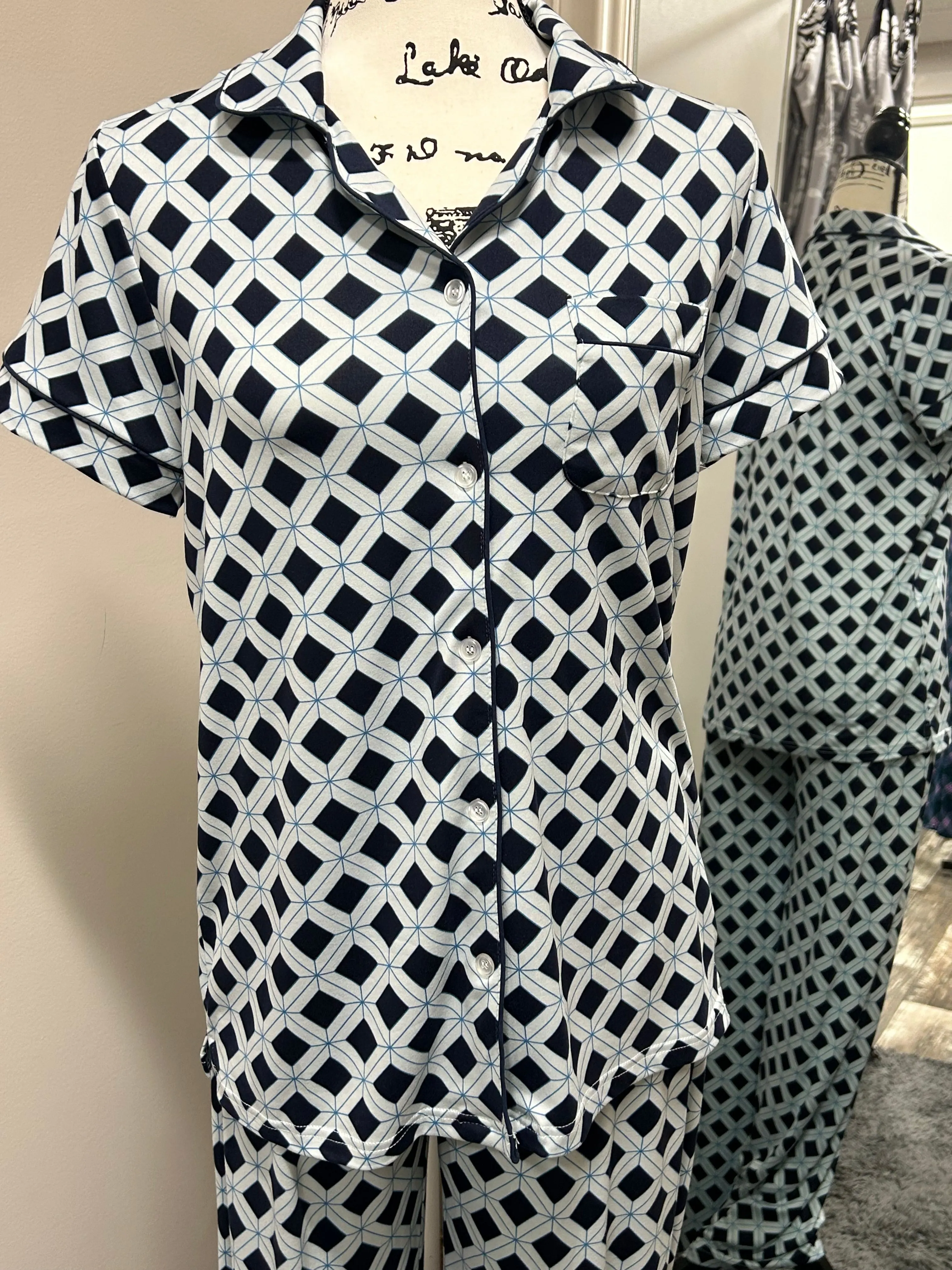 Bombay Button Up Sleep Shirt