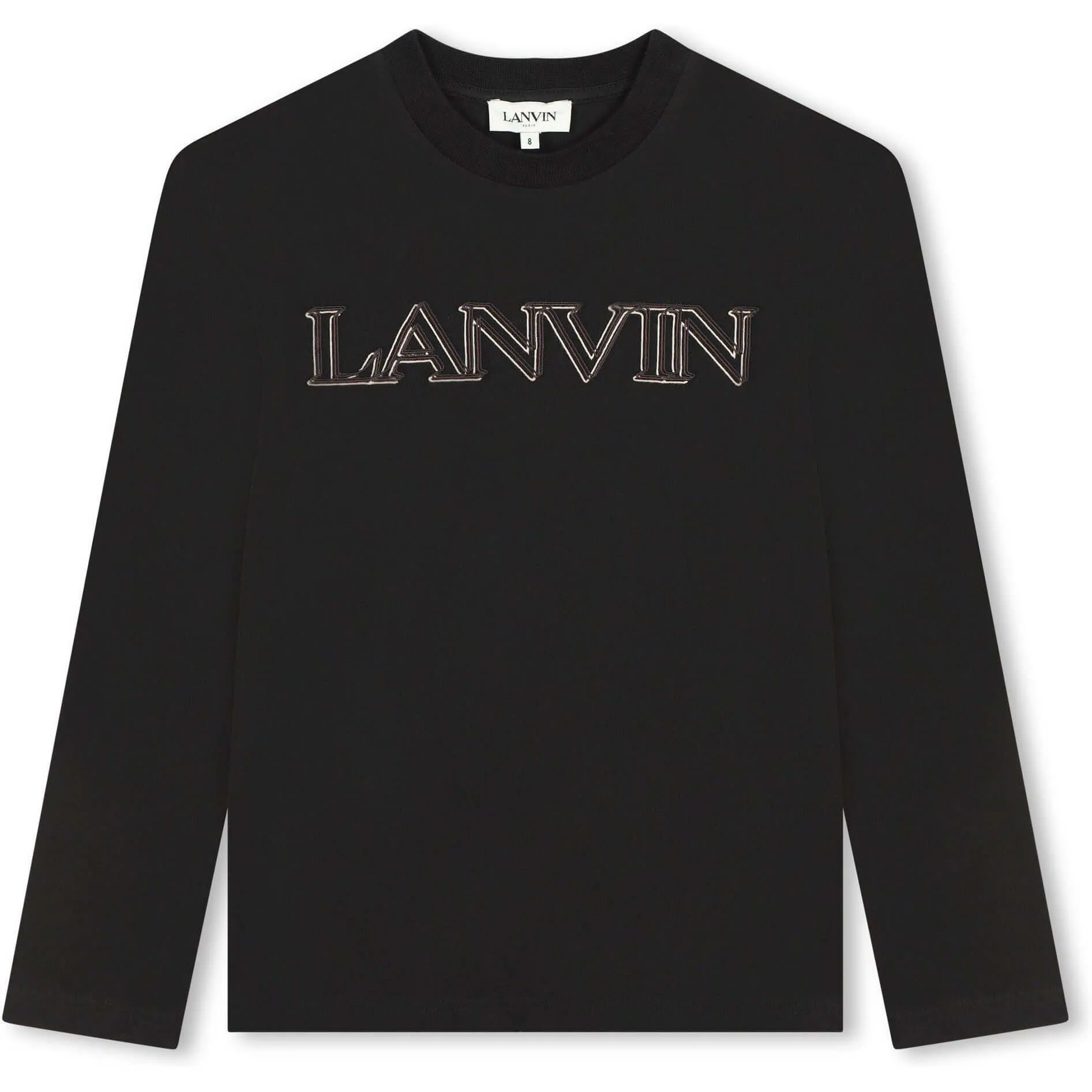 Boys Organic Black Logo T-shirt