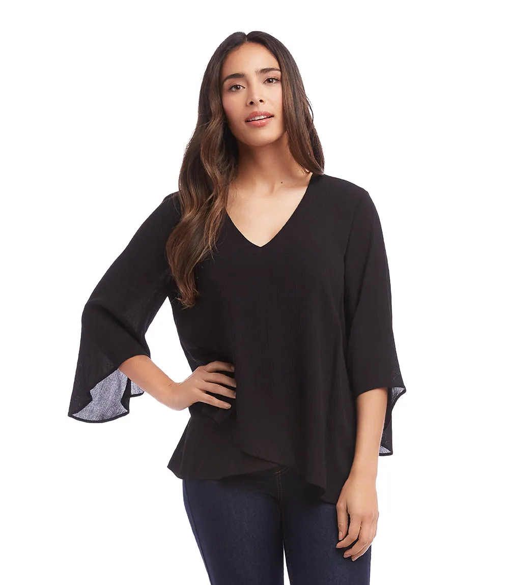 Bracelet Sleeve Asymmetric Top