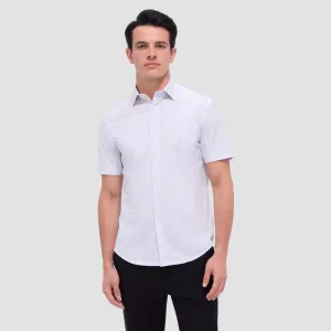 Bugatchi Ooohcotton Miles Short Sleeve Shirt - Platinum