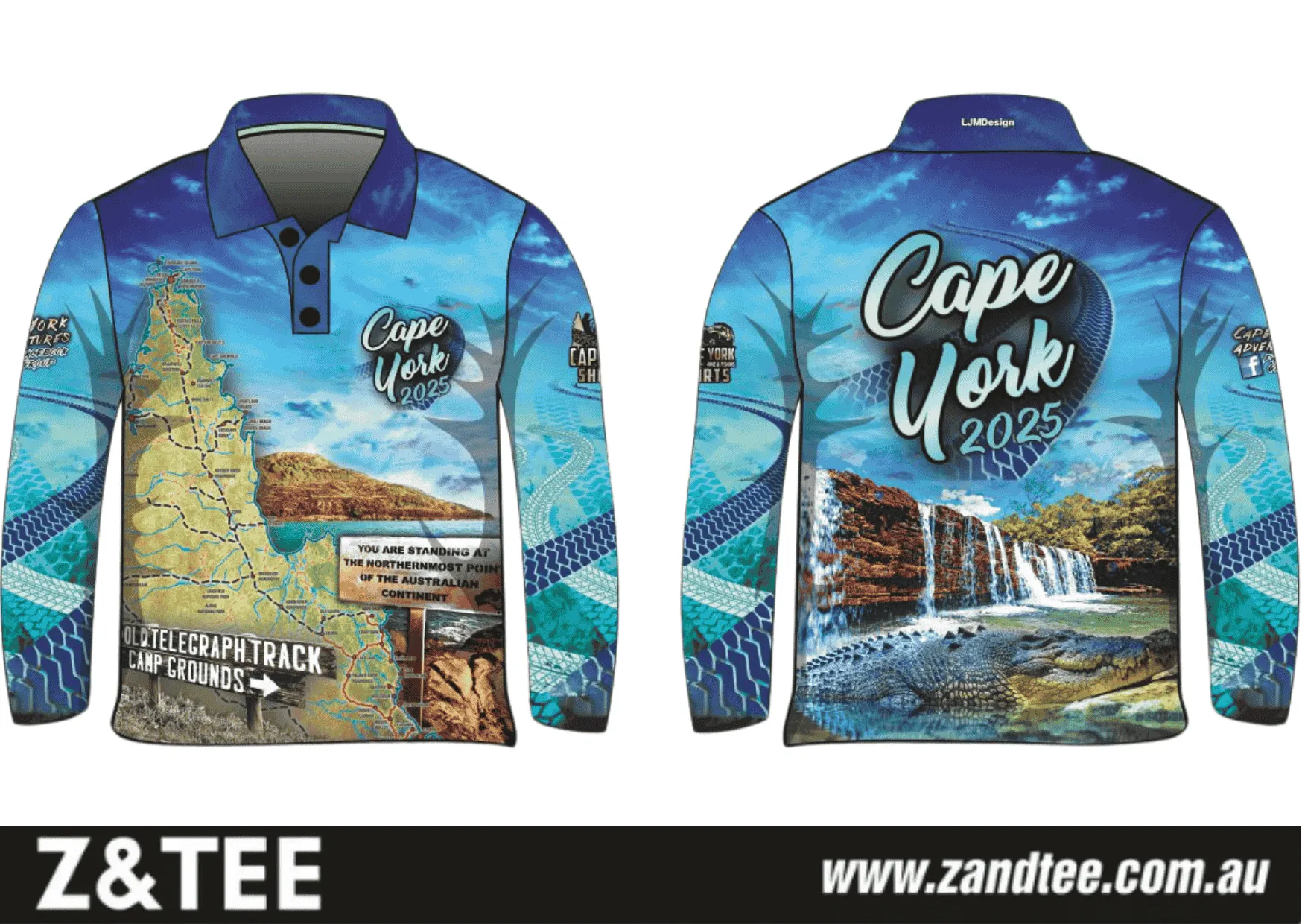 Cape York | Cape York Tour Blue Fishing Shirt (2025) ★Pre-Order★