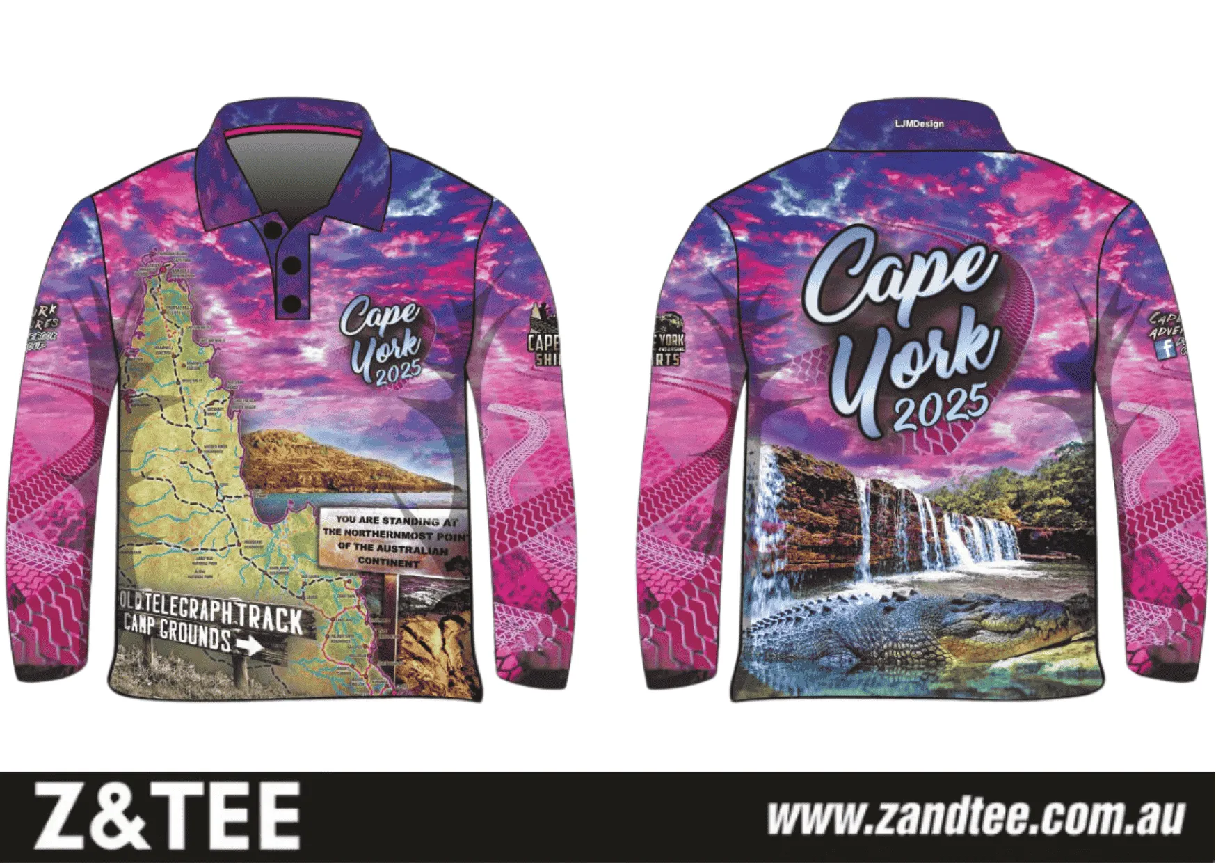 Cape York | Cape York Tour Pink Fishing Shirt (2025) ★Pre-Order★