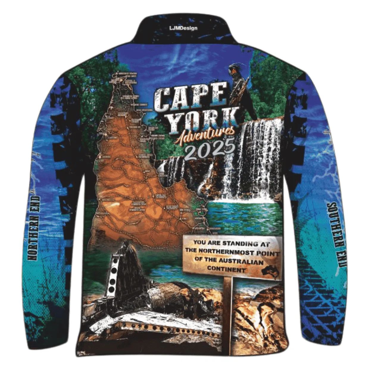 Cape York | Gunshot Croc Blue Fishing Shirt (2025) ★Pre-Order★