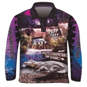 Cape York | Gunshot Croc Purple Fishing Shirt (2025) ★Pre-Order★