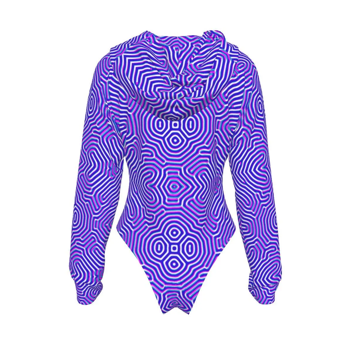 Carina Women's Raglan Sleeve Hooded Bodysuit
