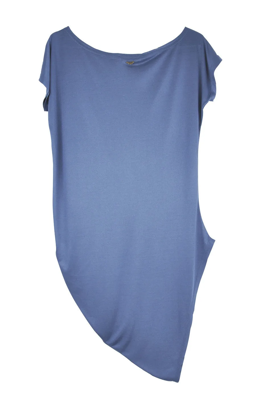 CARLOS MIELE ELECTRIC BLUE Asymmetric T-Shirt