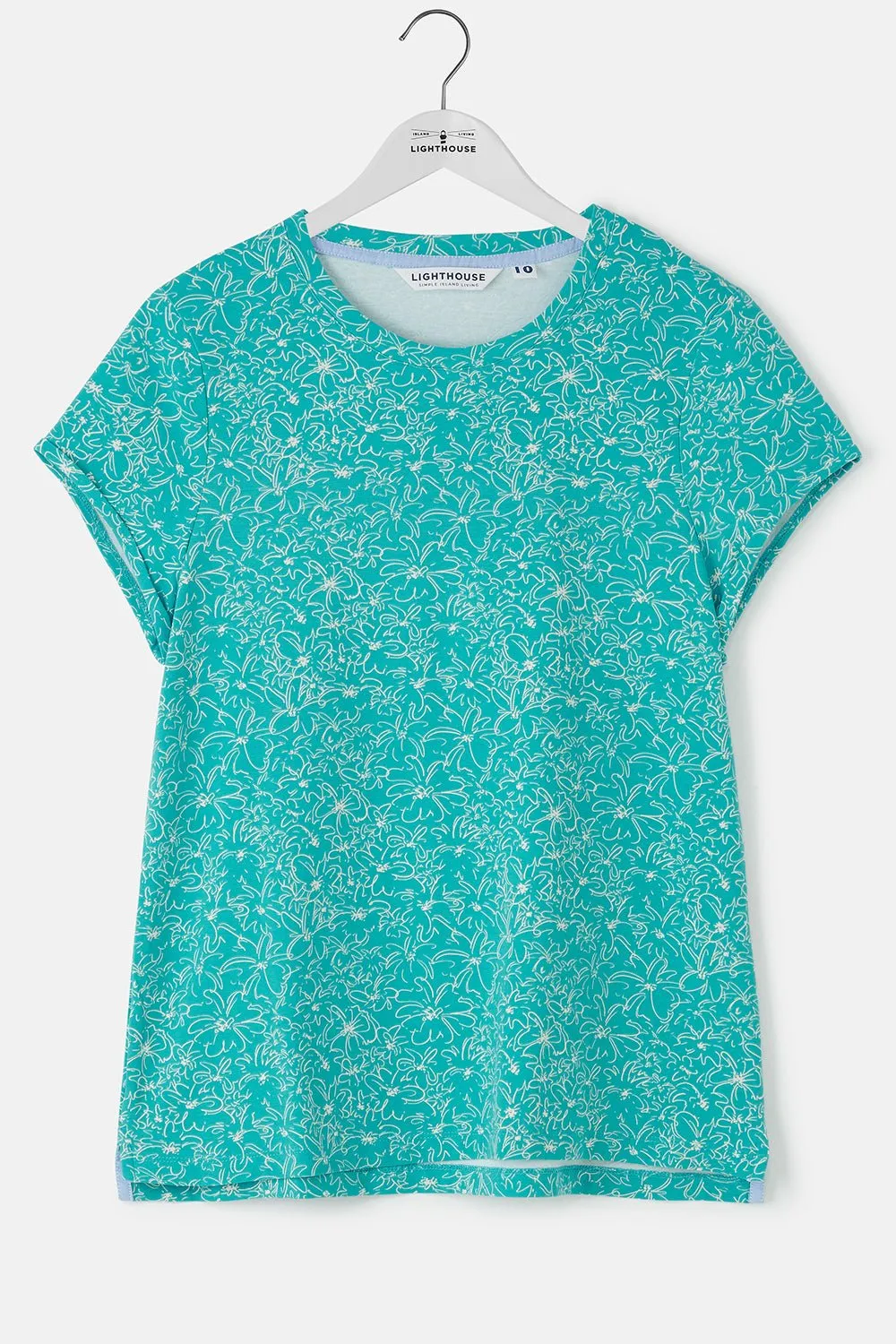 Causeway Tee - Soft Teal Floral
