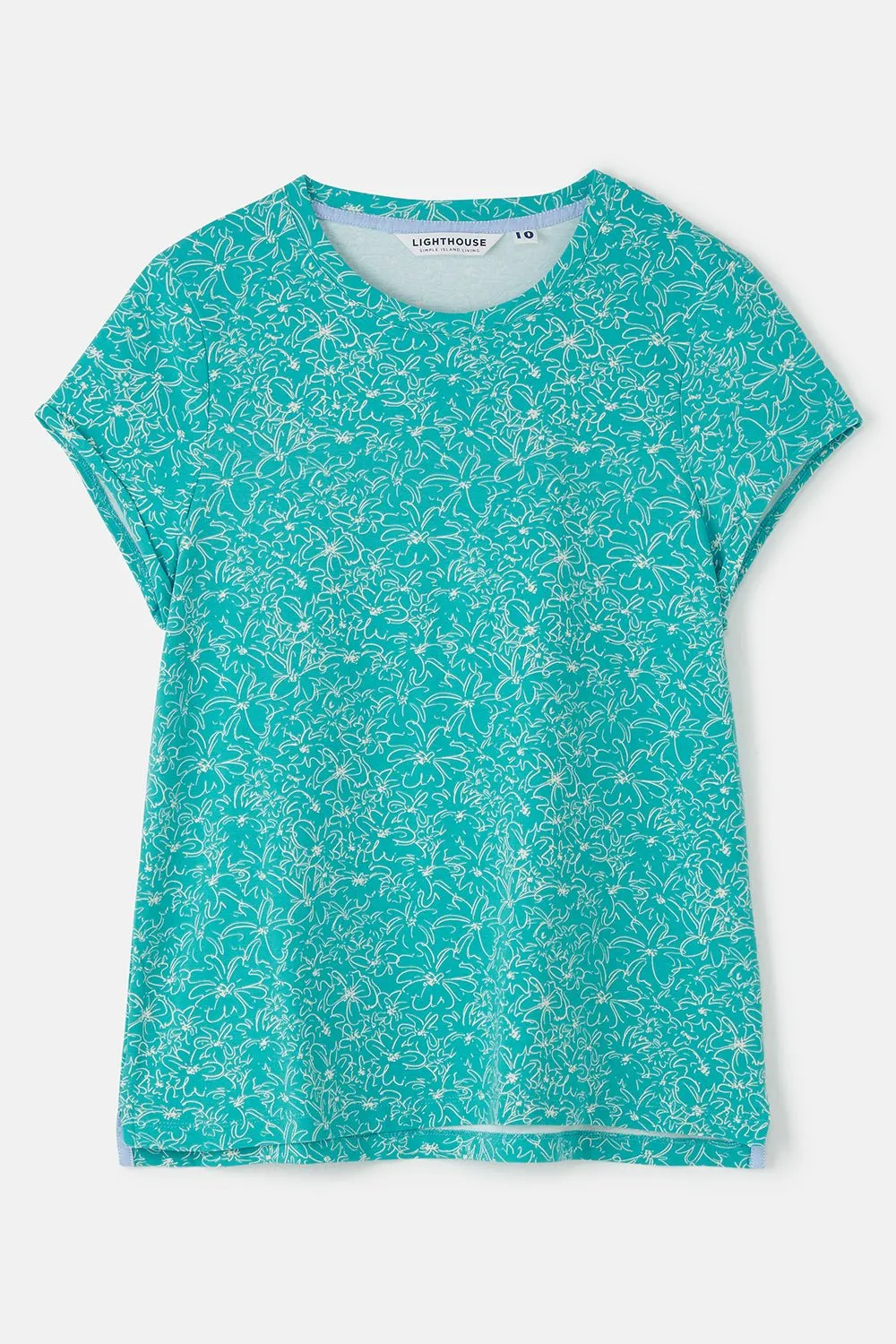 Causeway Tee - Soft Teal Floral