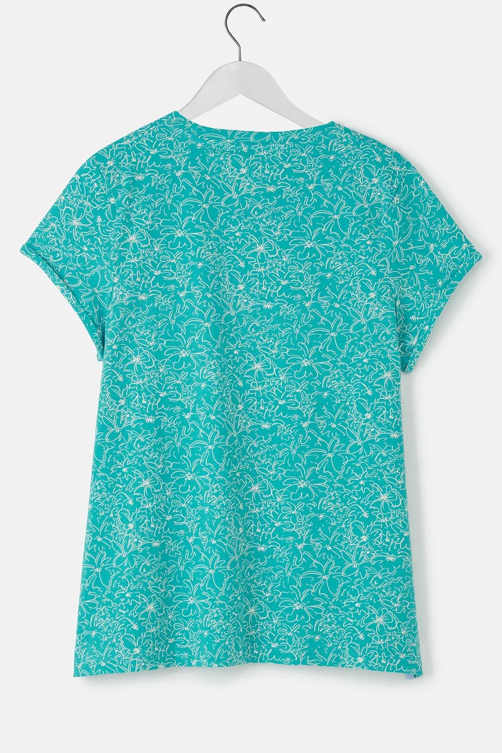 Causeway Tee - Soft Teal Floral