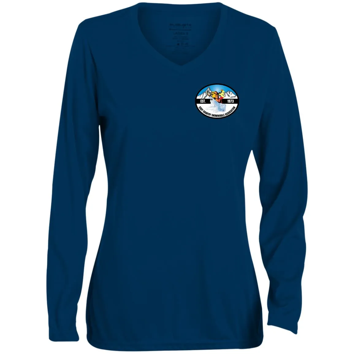 CCSA 1788 Ladies' Moisture-Wicking Long Sleeve V-Neck Tee