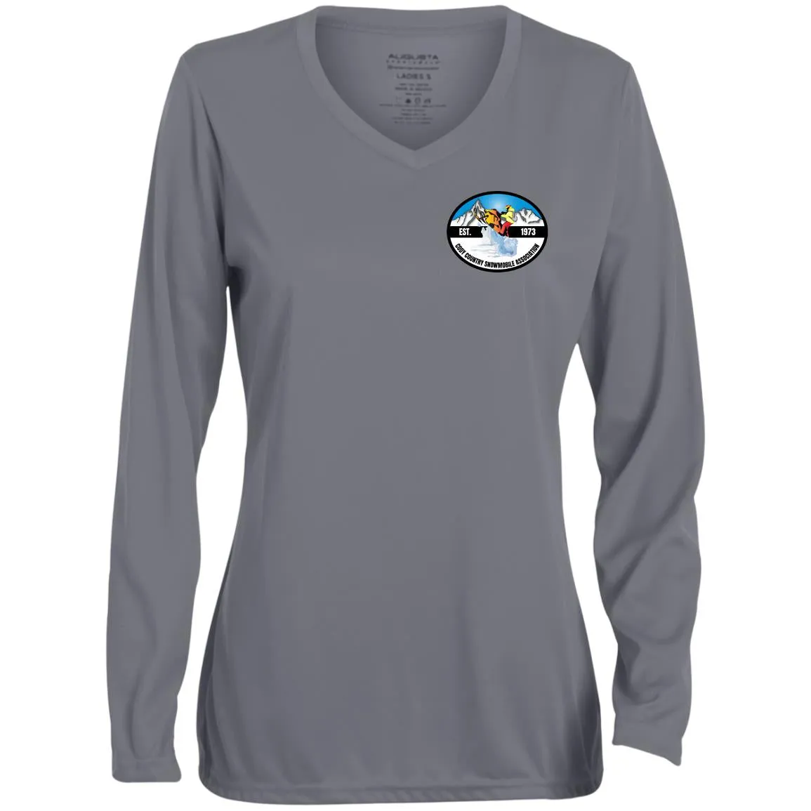 CCSA 1788 Ladies' Moisture-Wicking Long Sleeve V-Neck Tee