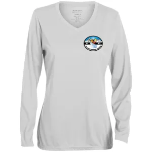 CCSA 1788 Ladies' Moisture-Wicking Long Sleeve V-Neck Tee