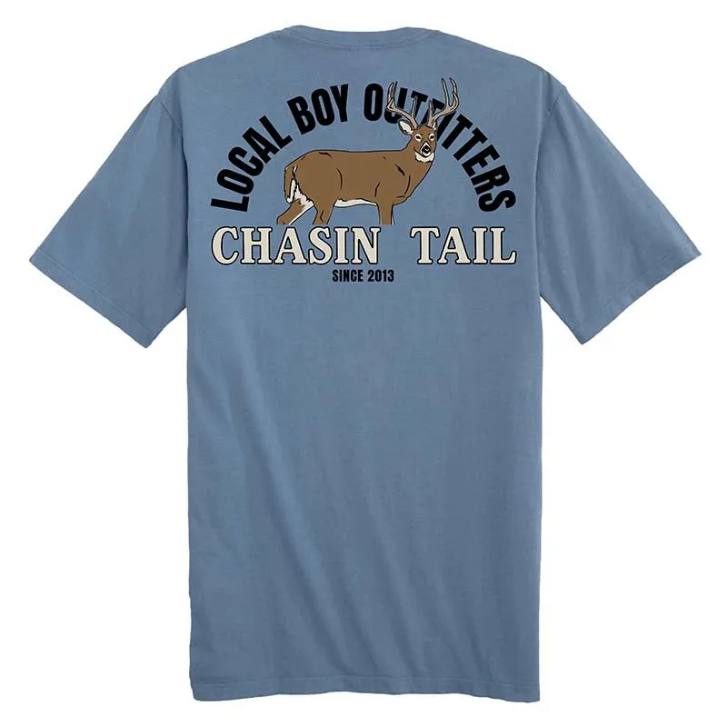 Chasin' Tail Short Sleeve T-Shirt in Slate