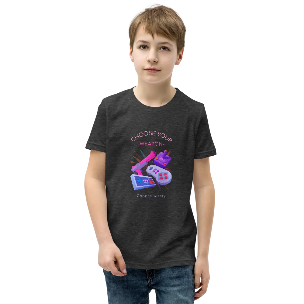 CHOOSE YOUR WEAPON Youth Short Sleeve T-Shirt