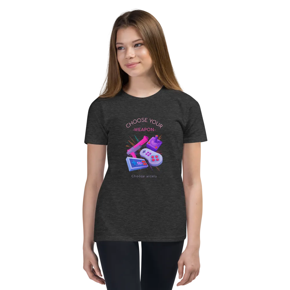 CHOOSE YOUR WEAPON Youth Short Sleeve T-Shirt