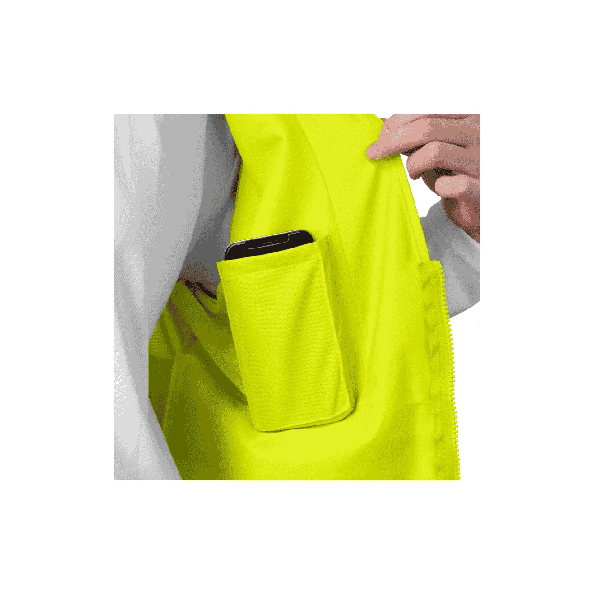 Class 2 Women's Two Tone Safety Vest with Radio Clips