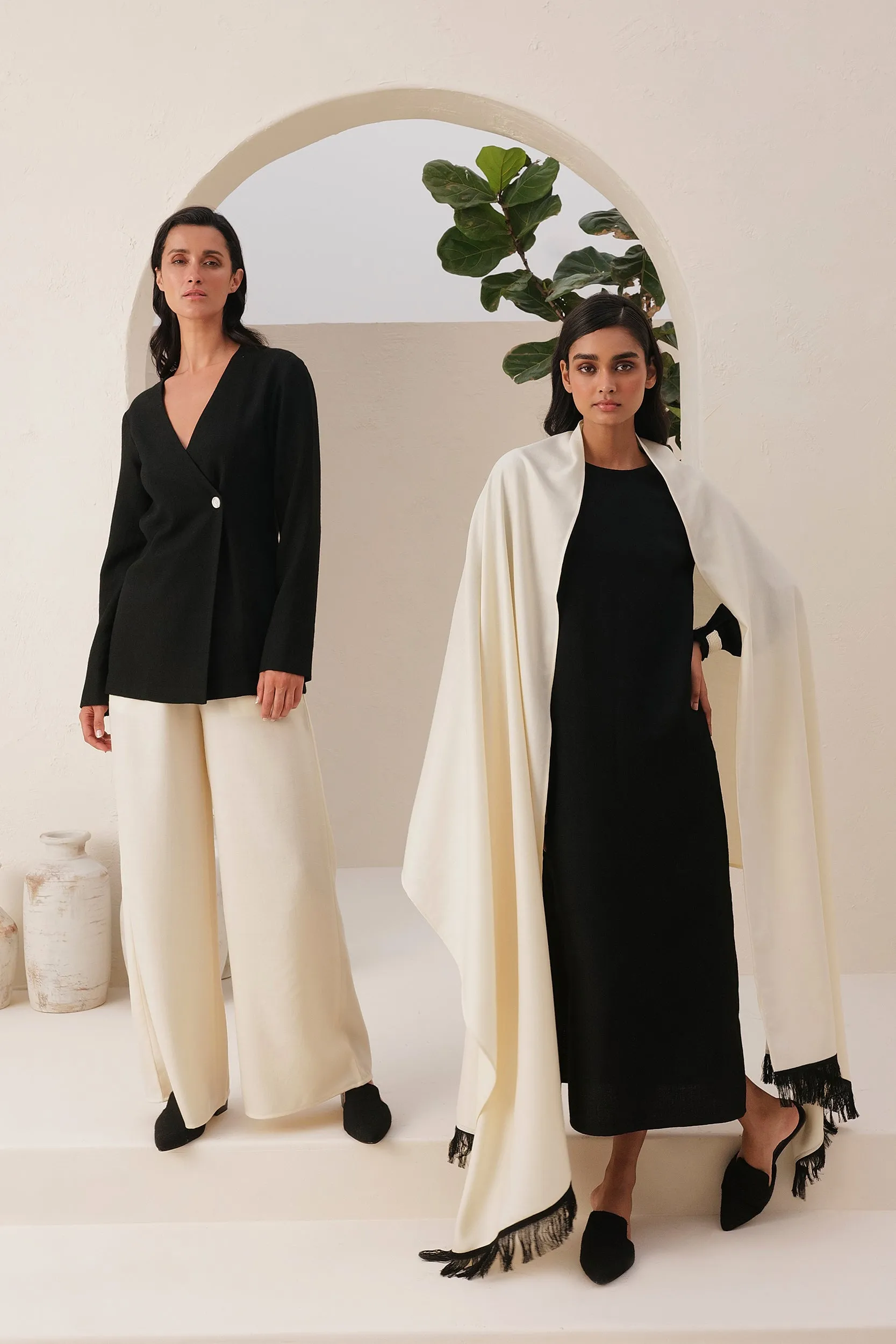 Colmar Woollen Dress (Black)