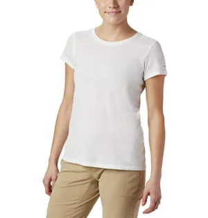 Columbia Women's Solar Shield Short Sleeve Shirt, White, 2X