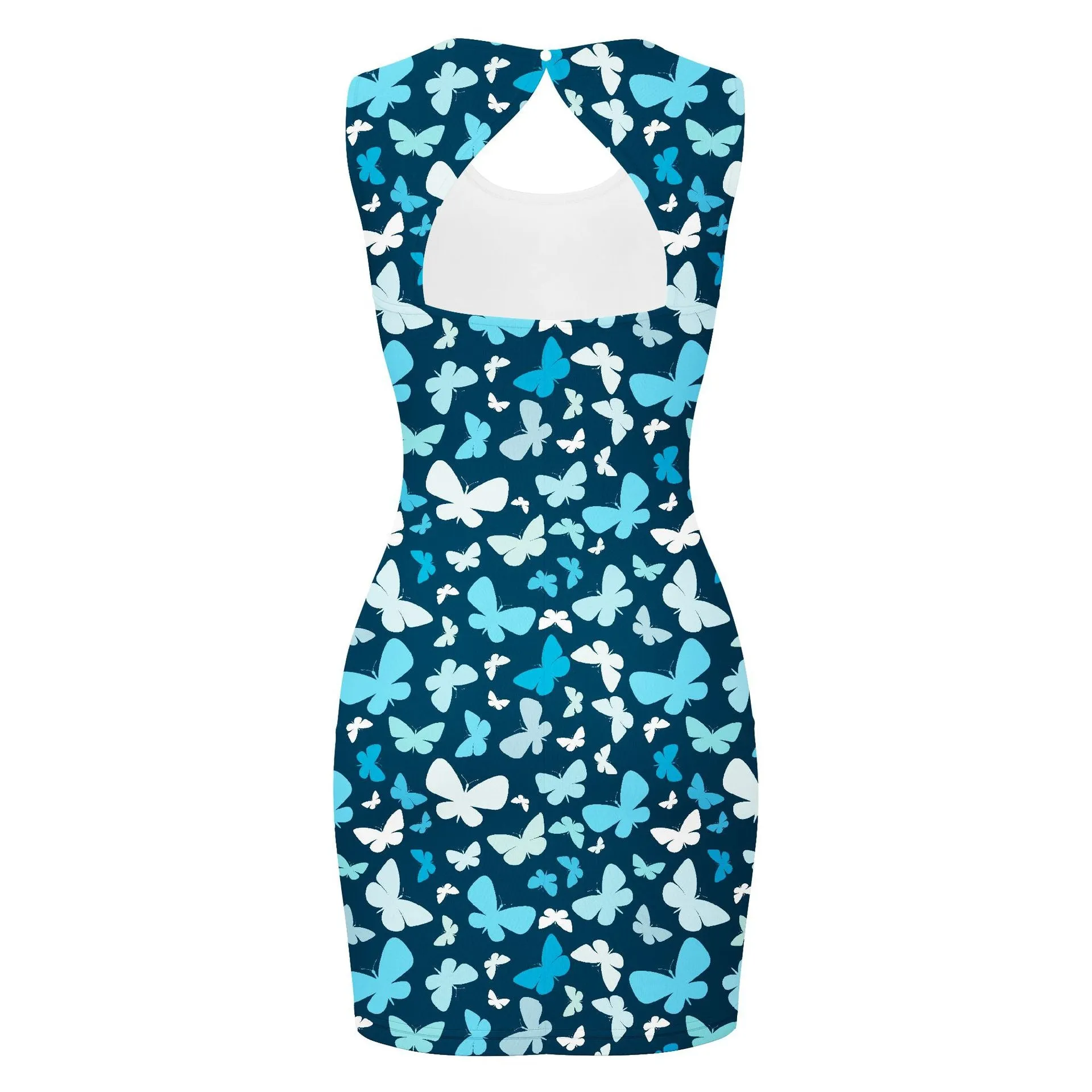 Coverup Summer Dress for Women 2025 Eyelet Casual Loose Sleeveless Sundresses Tank Dress with Pockets Women's Floral Print Dress