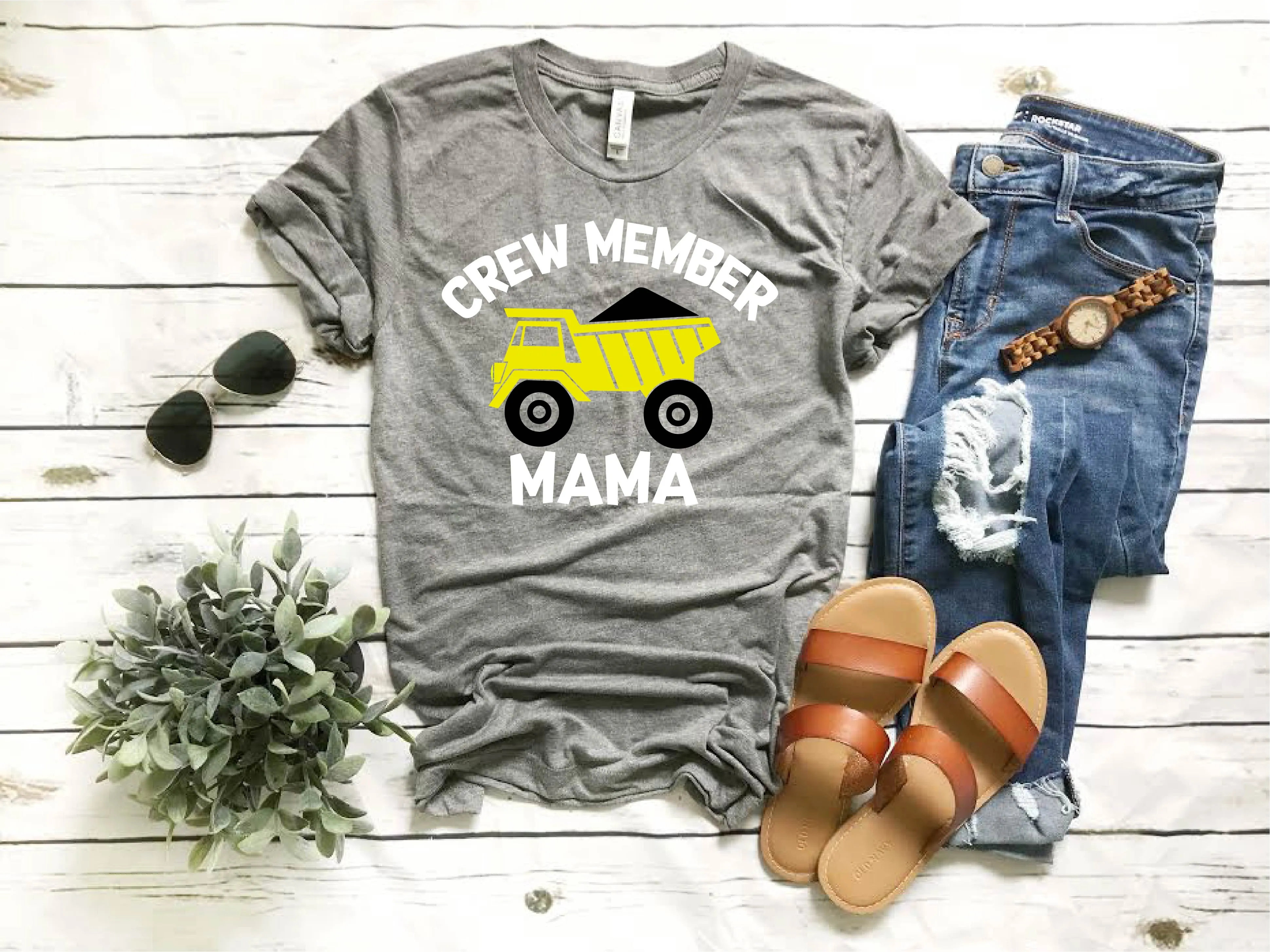 Crew Member Construction Birthday Shirt | Unisex Crew