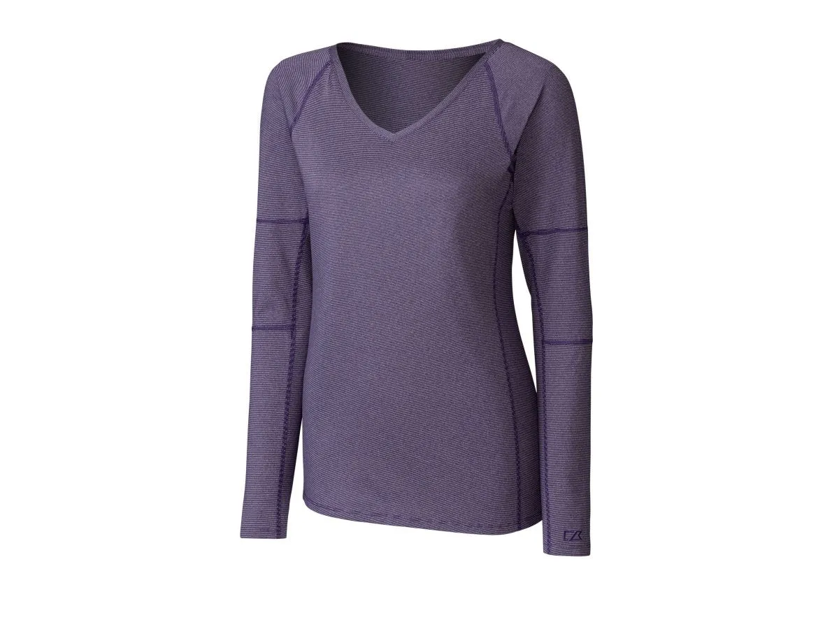 Cutter & Buck Long Sleeve Victory V Neck