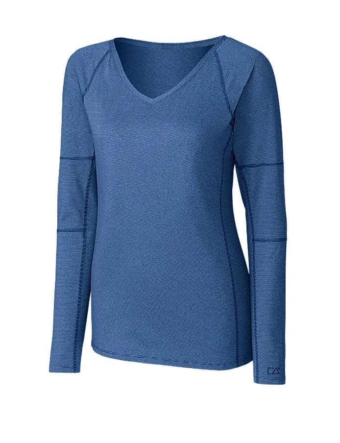 Cutter & Buck Long Sleeve Victory V Neck